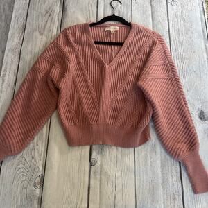 Size medium pink knit sweater by philosophy